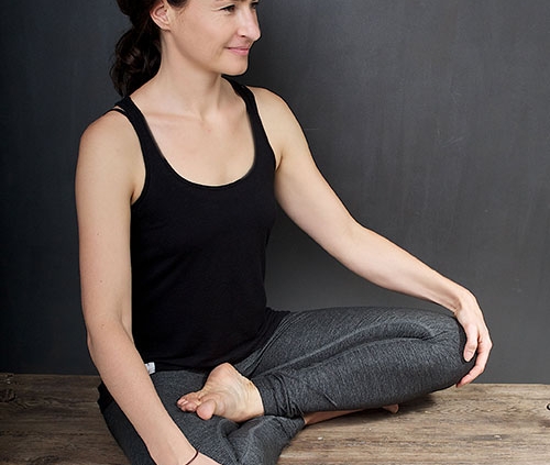 Yogalehrerin Claudia Schulze